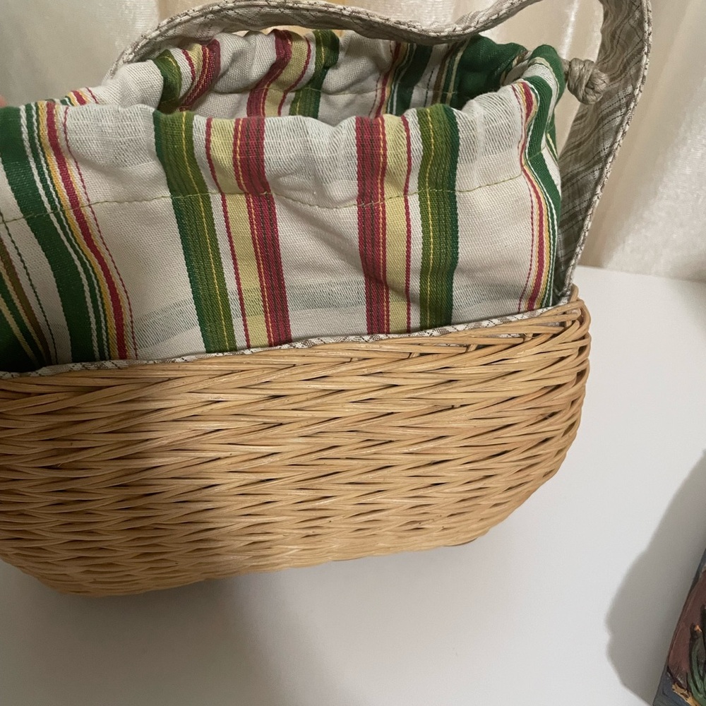 Bath&Body Works‎ Woven Tan Basket Bag - Picture 8 of 11